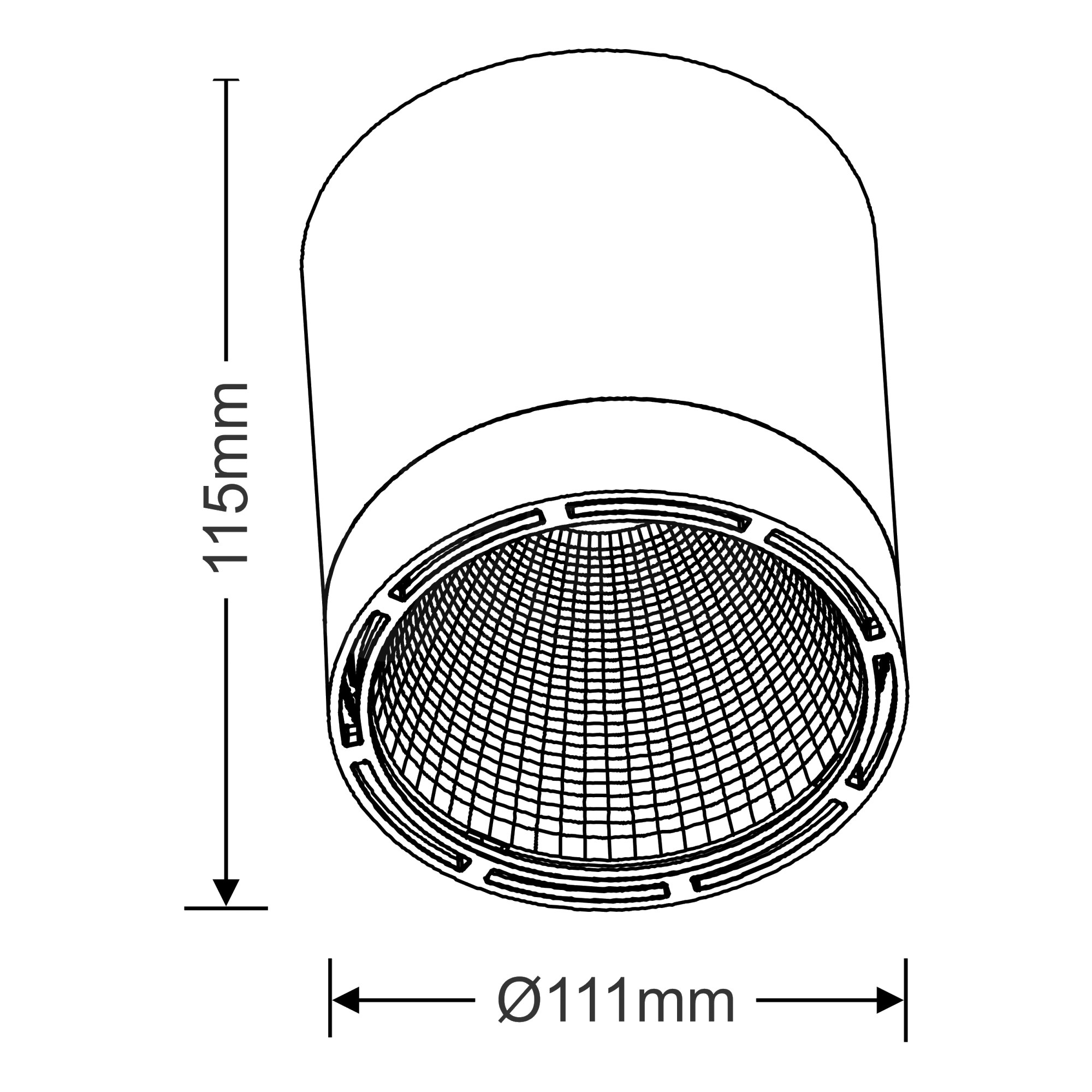DX200097  Bardian 40, 40W LED Engine 4000lm 3000K 25° IP20